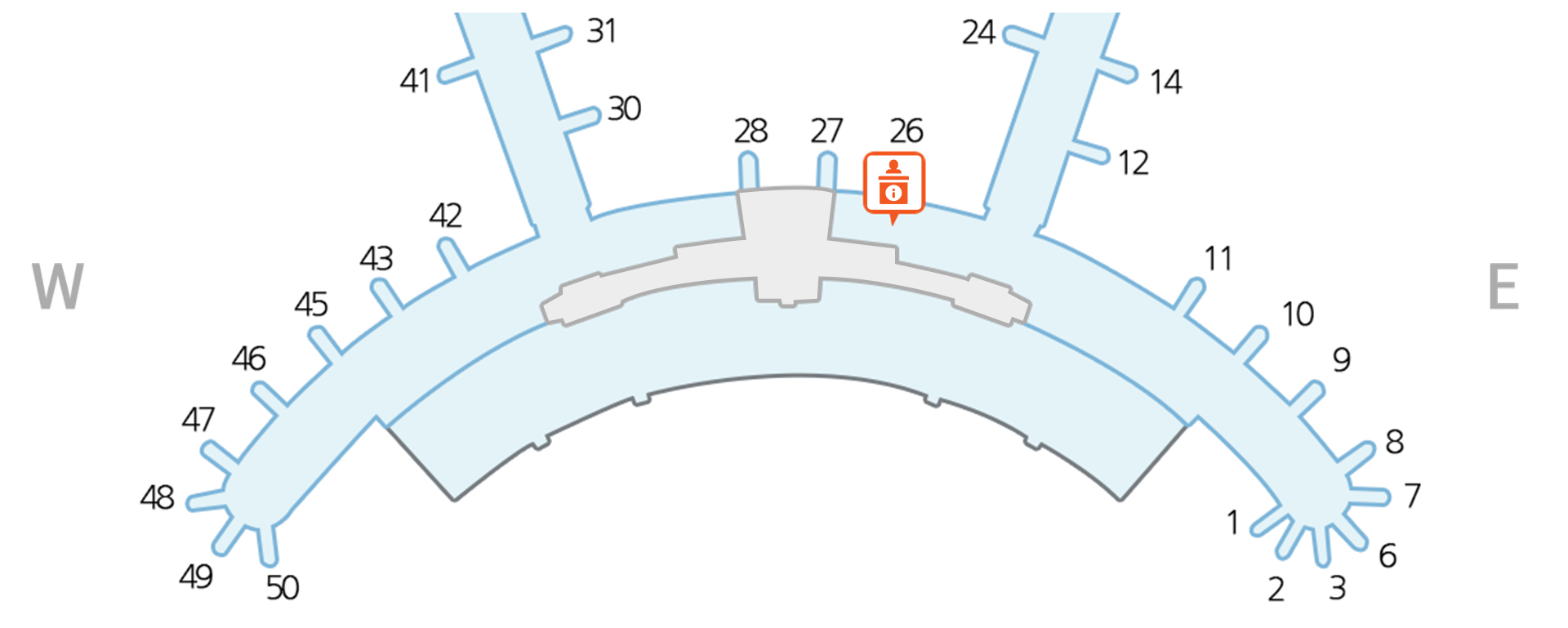 Incheon airport termenal1 4F(Counter)